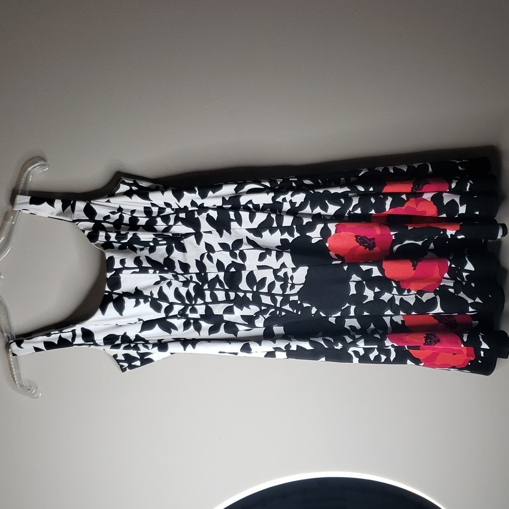 Nine West Floral Poppy Fit and Flare 6
